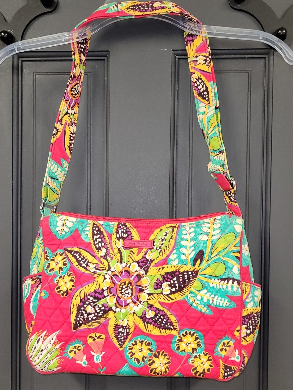Vera Bradley Quilted Floral Crossbody Bag - Pink Multi